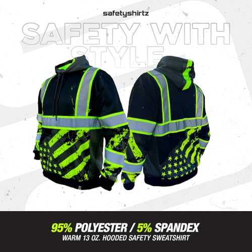 Image of SafetyShirtz SS360 ANSI Class 3 Type R Graphic Hoodie