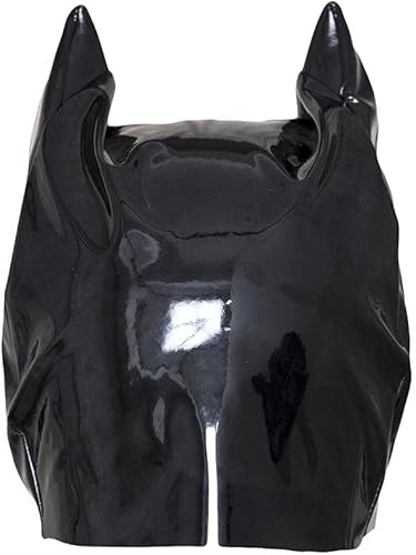 Miniatura 3 de Máscara de gato de Halloween para mujer, máscara de piel sintética negra, máscara de Halloween para carnaval, fiesta, cosplay, talla M