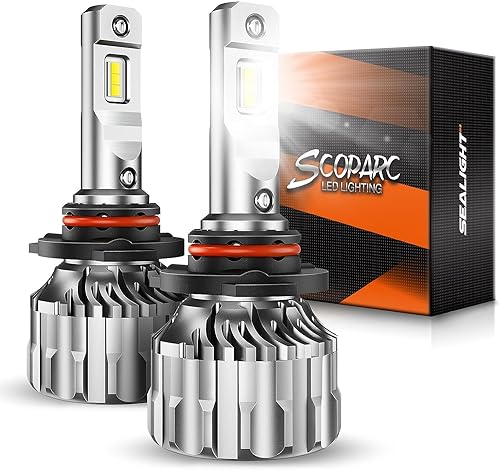 SEALIGHT 9005/HB3 LED Headlight Bulbs High Beam X3 Series CSP Chips 10000LM 6500K Cool White with Fan