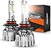 SEALIGHT 9005/HB3 LED Headlight Bulbs High Beam X3 Series CSP Chips 10000LM 6500K Cool White with Fan