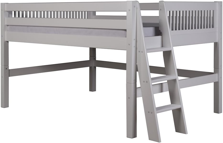 Camaflexi Loft Bed, Full, White Home & Kitchen