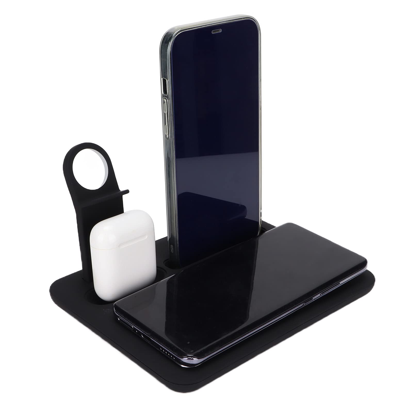Station de Recharge sans Fil Multifonctionnelle 5 en 1, Polyvalente pour Téléphones, Montres et écouteurs, Taille Compacte