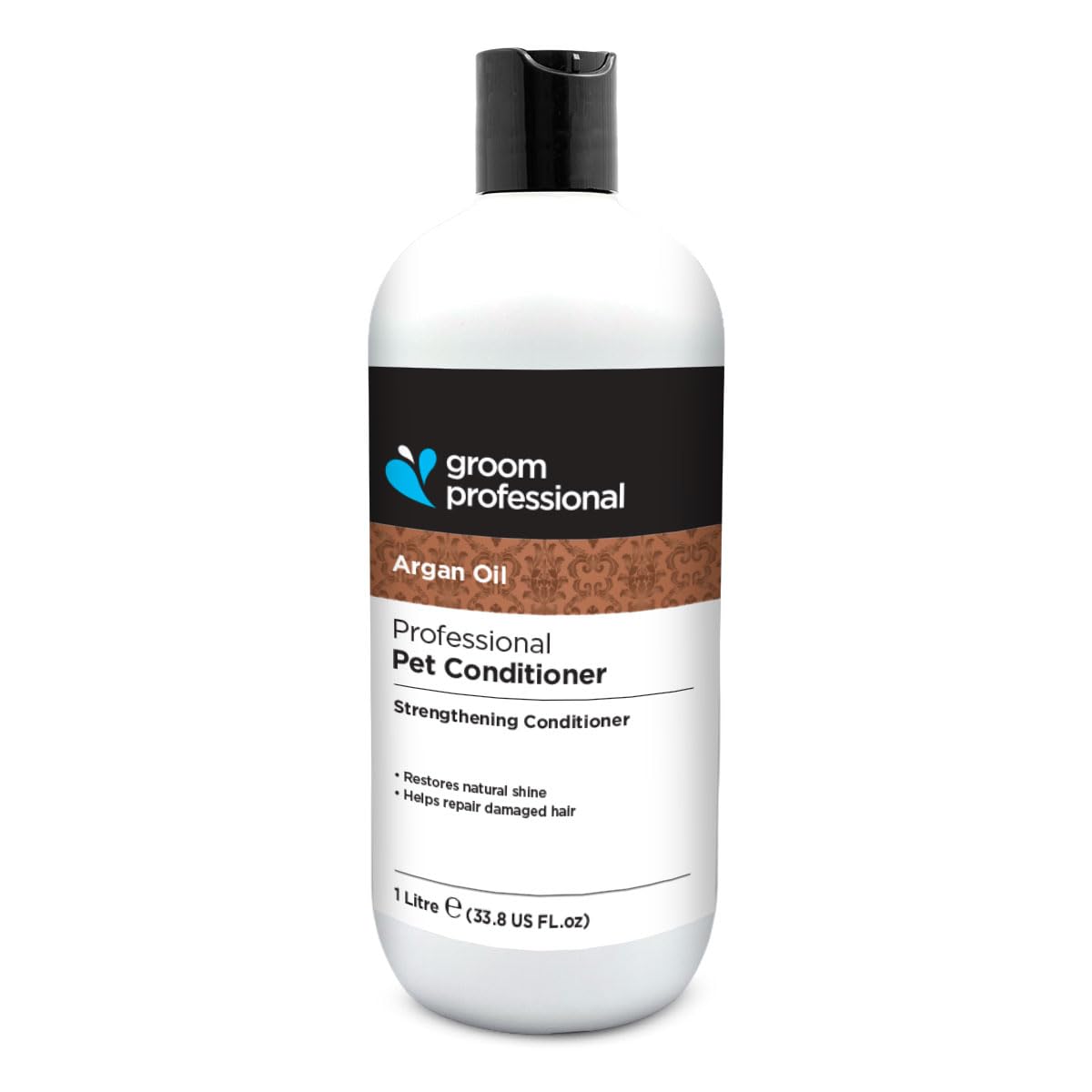 GROOM PROFESSIONAL Arganöl Hundespülung (350 ml) – Intensivpflege mit Marokkanischem Arganöl, Repariert und Pflegt Trockenes oder Beschädigtes Fell, Verleiht Glanz und Geschmeidigkeit, UK