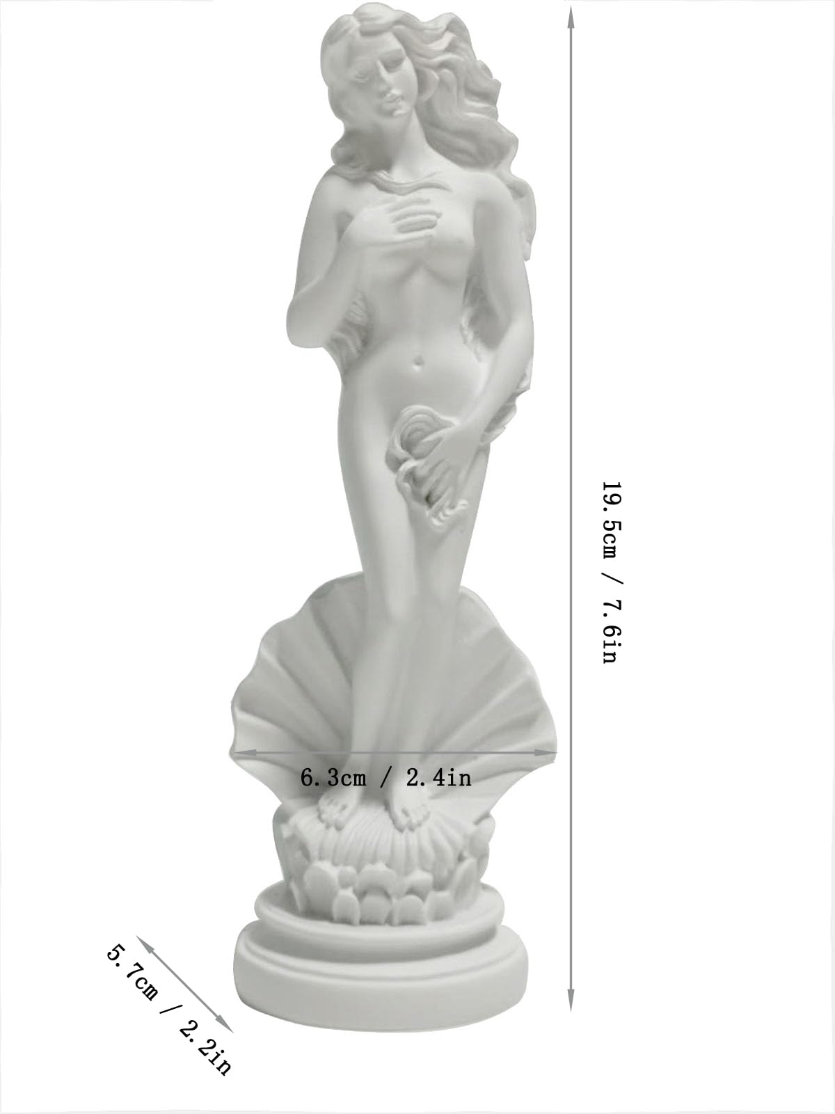 Amazon.com: KIKITOY Aphrodite Statue the Birth of Venus 7.6 Inch