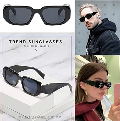 Image of IFLASH Rectangular Sunglasses Retro Fashion Shades for Men & Women (Pack of 4)