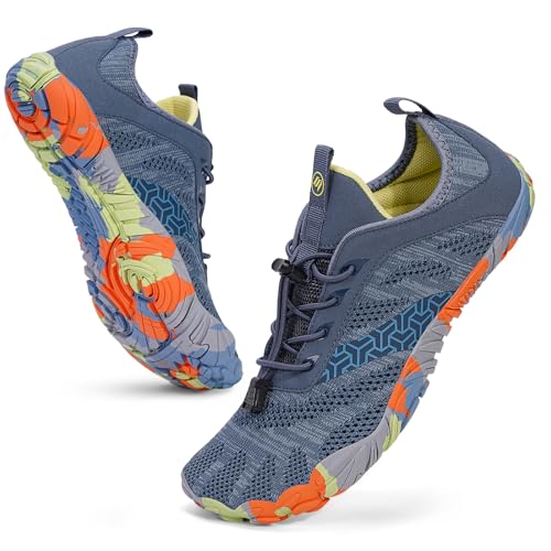 HiGropcore Barefoot Shoes Women Men Hike Minimalist Shoes Wide Toe Box Zero Drop Grounded Footwear for Hiking Walking Daily Wear