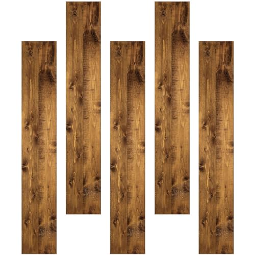CRILSTYLEO 5 Piezas tablero de grano de madera pegatinas transición de piso divisor banda adhesivo impermeable para suelos pele y pegue el protector contra salpicaduras de polivinilo
