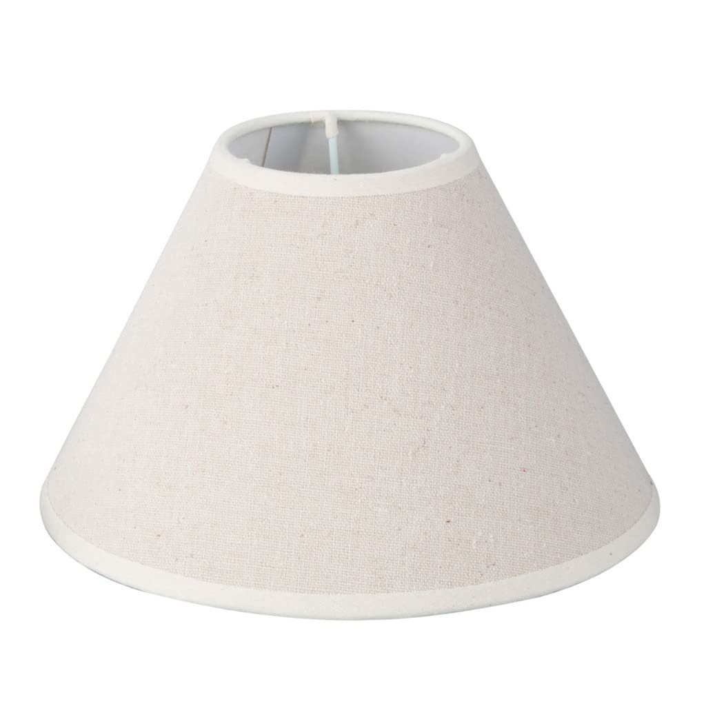 CWCQGH Beige Fabric Lampshade Cloth Lamp Covers Rice White Lampshade for E14 Light Holder