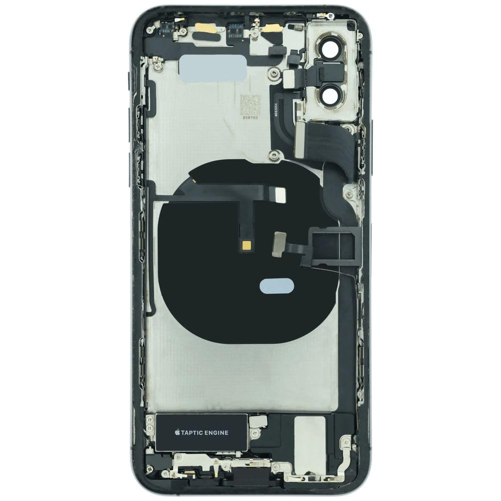 Mobile TM Compatible avec Back Housing W/Charging Port Flex and Small Components Pre-Installed for iPhone XS (Used OEM Pull: Grade B) (Space Gray)