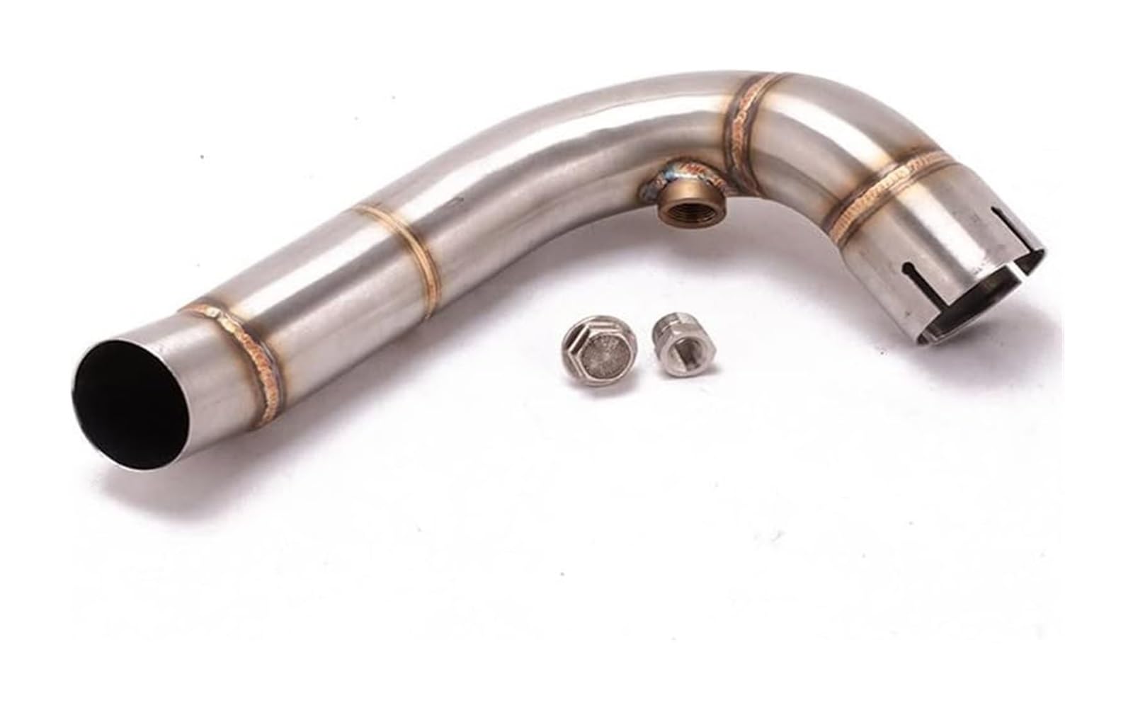 Auspuff Abgasanlage Für CBR600RR Für CBR600 RR F5 2008-2016 System Escape Moto Modifiziertes Mittelverbindungsrohr Slip-On-Motorrad-Auspuffrohr Motorrad