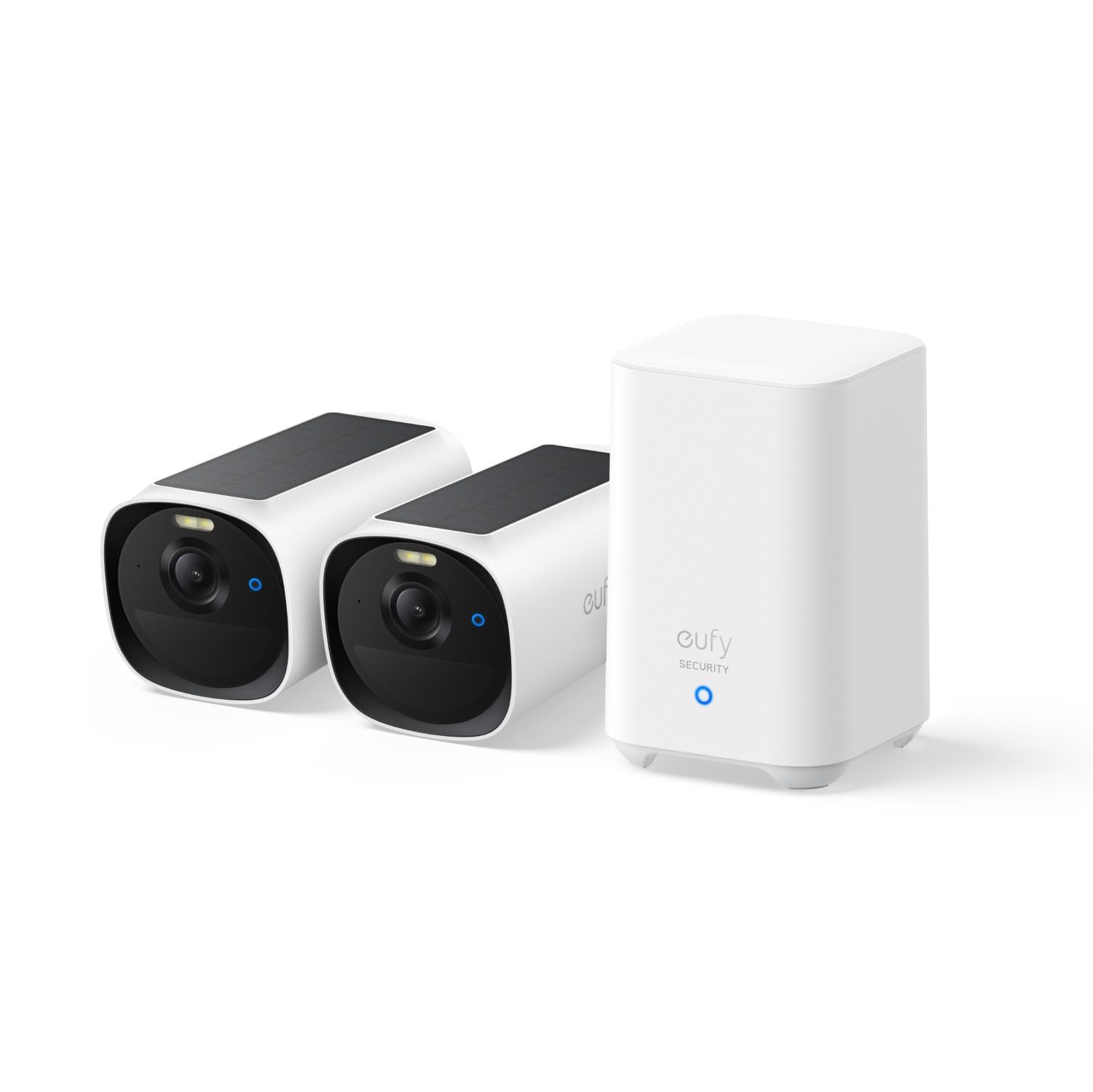 eufy Security eufyCam E40 Dodatkowa kamera Solar, na zewnątrz, bezprzewodowa, ciągłe zasilanie, rozdzielczość 2K, kamera bezpieczeństwa domowego (Dwie kamery)