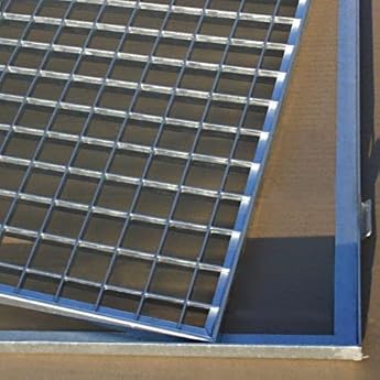 Galvanised Grating 600 x 800 mm with Frame Mesh Frame 30 x 30 mm Total Height 23 mm