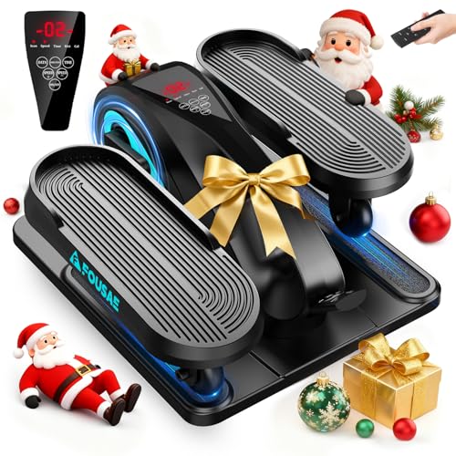 FOUSAE Untertisch Ellipsentrainer für Senioren, Elektrischer Pedaltrainer mit 15...