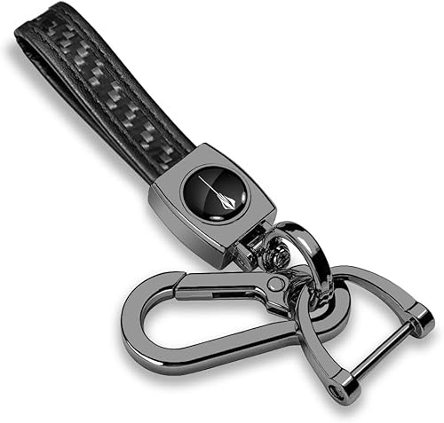 Llavero con correa de fibra de carbono negro real para Chevrolet Corvette C8, con licencia oficial disponible en Yaxa El Salvador