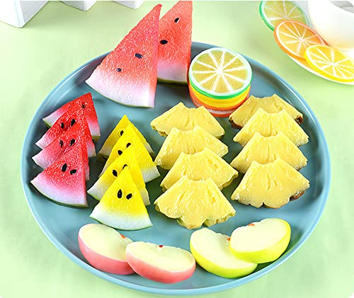 Kmiunty 10 Pcs Artificial Pineapple Slices Fake Pineapple Fake Fruit Slices For Home Kitchen Party Festival Decor Photo Props (Pineapple Slices) #TOP5