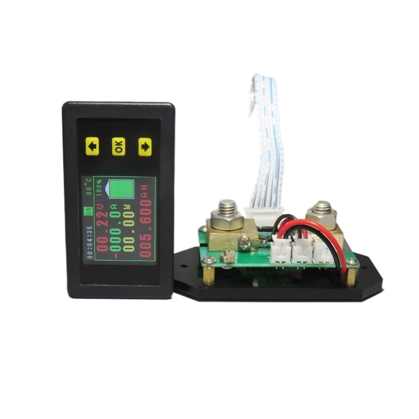 Cyfrowy woltomierz kombinowany LCD DC 120v, 100a, 500a, amperomierz, KWh, Watt, 12v, 24v, 48v, 96V, pojemność baterii, monitorowanie zasilania (kolor : 500A)
