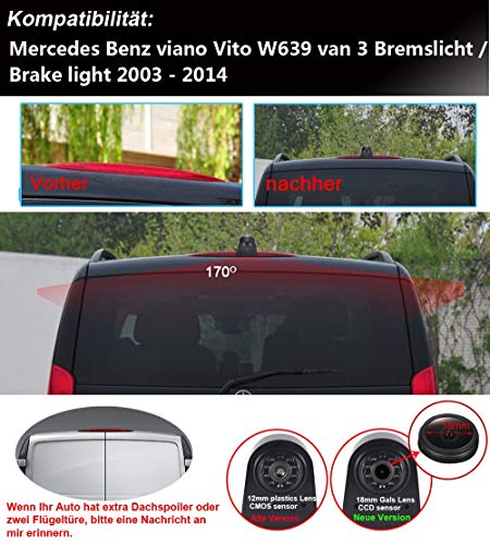 Achteruitrijcamera met 3e Remlicht en 7" LCD Monitor voor MB Vito/Viano W639 - Image 6