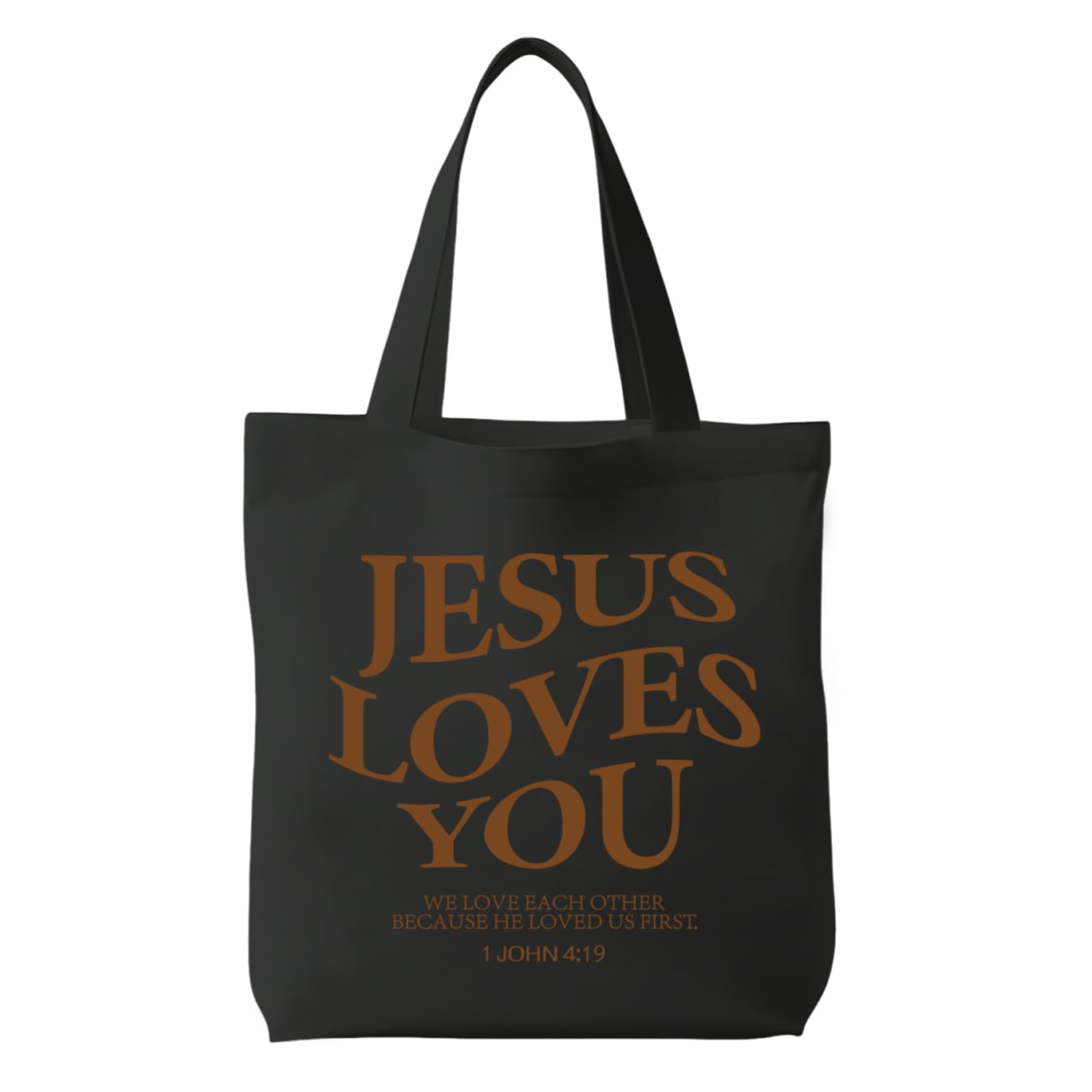 Migxsaf Christian Bible Canvas Tote Bags for Women Christian Gifts Jesus Church Tote Bag Cute Grocery Reusable Shopping Bags
