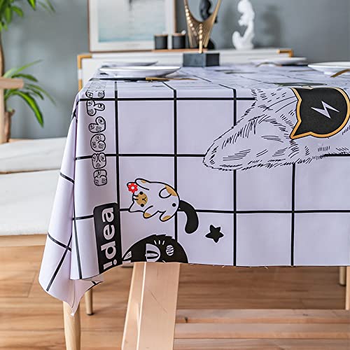 Nappe cirée à carreaux DRR pour embellir vos repas sur la table basse - 6