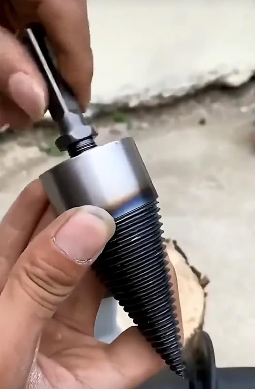 Log Wood Splitter Firewood Breaker Drill Bit Screw Cone Driver Fit Hex SDS Plus
