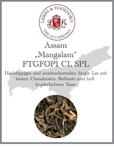 Lerbs & Hagedorn, Assam Tee First Flush FTGFOP1 CL SPL Mangalam | Harmonisch, Malzig, Tanninhaltig 2,5kg Ca. (202 Liter)