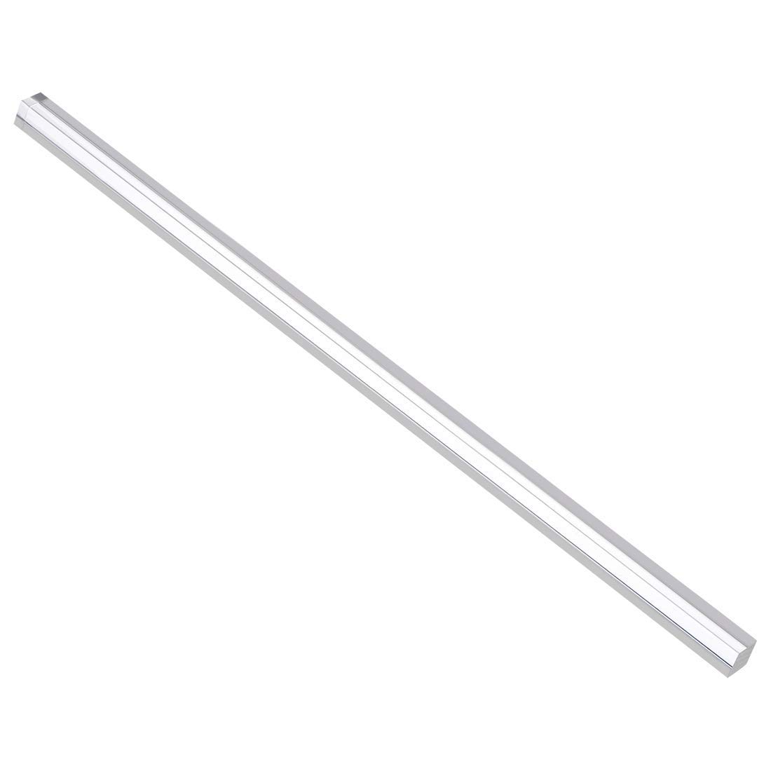 Bande De Barre Triangulaire En Acrylique, Baguette Solide, Tige En Plexiglas Transparente, Triangle Droit, Bâton De Colonne De Guidage De Lumière PMMA