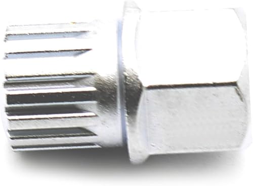 TEMO Llave de extracción de tornillo de tuerca de bloqueo de rueda de 11/15Pt Socket antirrobo S3054 para vehículos BMW