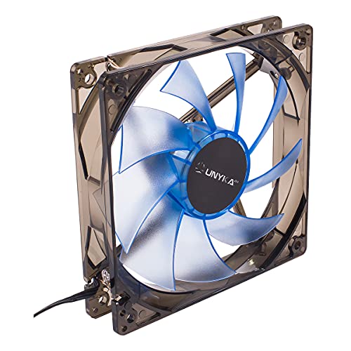 UNYKAch 51791 Fan, Cooler and Radiator PC Case - Fans, Coolers and Radiators (PC Case, Fan, 12 cm, 1200 RPM, 19 dB, Grey, Transparent)