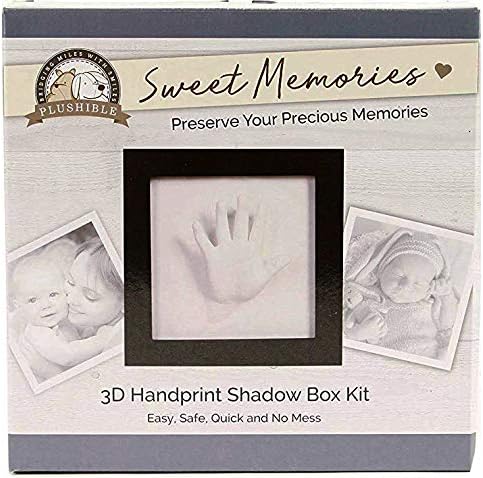 Miniatura 4 de Kit de fundición para recién nacidos, kit de recuerdo de huellas y huellas de bebé, incluye marco de fotos seguro para bebé y materiales de molde de