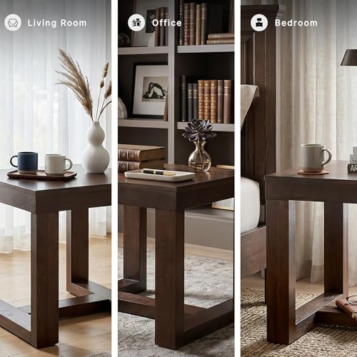 Signature Design by Ashley End Table, Oversized Square, Dark Brown - image 6