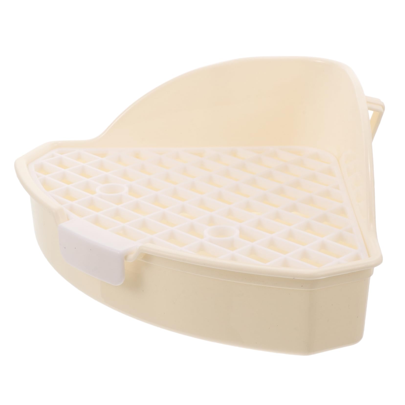 Yardwe 3 Pezzi di Lettiera per Furetti Vassoio per Lettiera per Piccoli Animali Design Angolare Robusta Struttura in Plastica