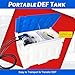 48 Gallon Portable Diesel Exhaust Fluid DEF Tranfer Tank with Pump, 12V DC 10GPM Chemical Diaphragm Urea Pump Electric Self Priming Pressure Pump, Nozzle, Hose