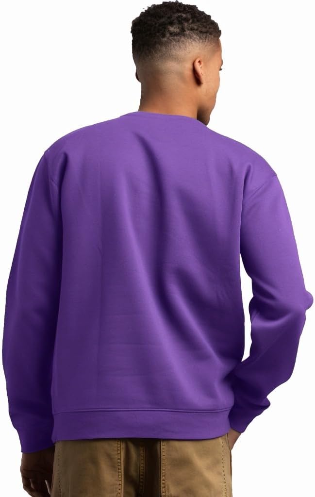 JIHUILAI Men's Crewneck Sweatshirt Plain Sweatshirts Athletic Workout Sweat Shirts Soft Long Sleeve Pullover Shirt - Image 5