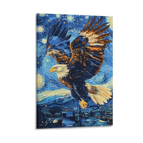 Impression giclée d'aigle pour habiller un mur vide de salon