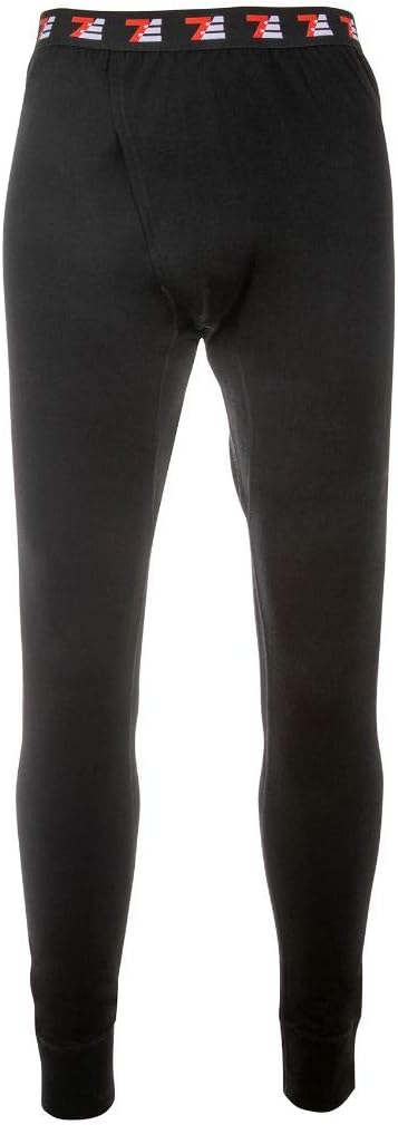 100% Merino Wool Mens Base Layer Bottom 190 GSM Medium Black