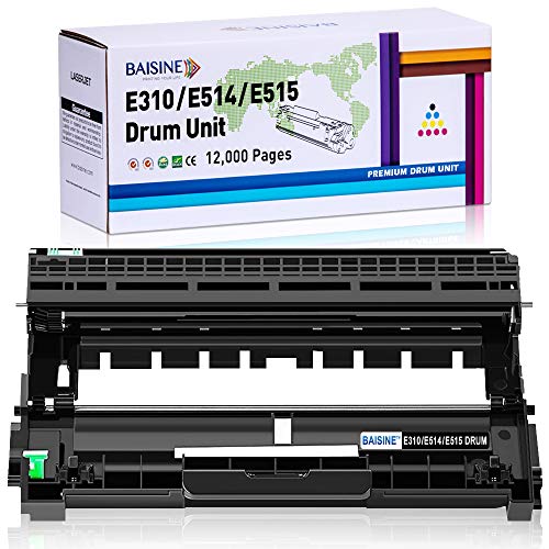 BAISINE E310dw Drum, Compatible E310 E514 E515 Drum Unit Replacement for Dell E310dw E514dw E515dw E515dn Drum (Dell PVTHG, 593-BBKD, P7RMX) - 1 x E515dw Drum, 12,000 Pages
