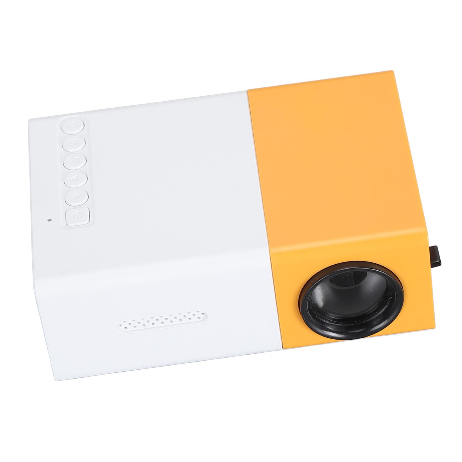 Mini Projecteur LED Portable Pleine Cinéma Maison, Vidéoprojecteur Extérieur Compatible avec Ordinateurs, Boîtiers TV, Tablettes, Chambre à Coucher avec Film Intelligent