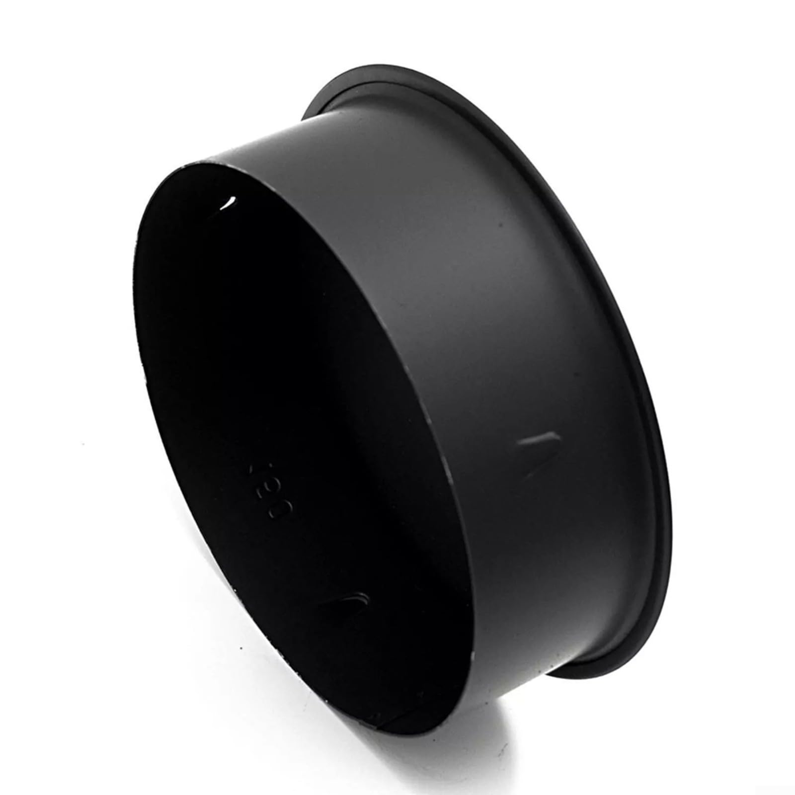 Tapa de chimenea de acero inoxidable negro con diseño de tapa plana, cubierta de orificio de chimenea de alineación suave, accesorios de chimenea (160 mm) — view 6