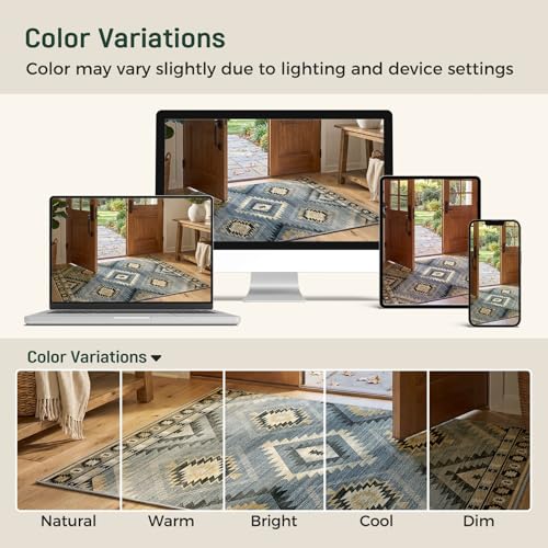 Tapis antidérapant grand format lavable pour solutionner les taches du salon - 5