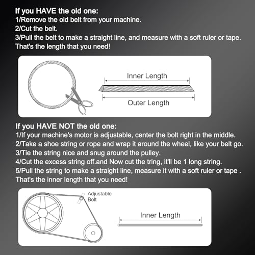 sourcing map A48 1/2 Classic Wrapped V-Belt, 50" Outside Circumference Wrapped Industrial Rubber V-Belt A Profile V-Belt for Industrial Machinery Equipment, Black - Image 3