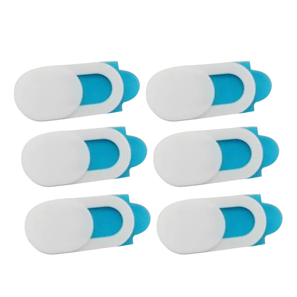 Homyl 6Pack Webcam Cover Slider Camera Protect Privacy Cover for Laptops White