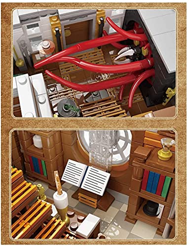 Modular Haus Bausteine Kit, 4 Ebenen Architektur Sanctum Sanctorum mit LED Beleuchtung, Häuser Konstruktionsspielzeug… – Bild 6