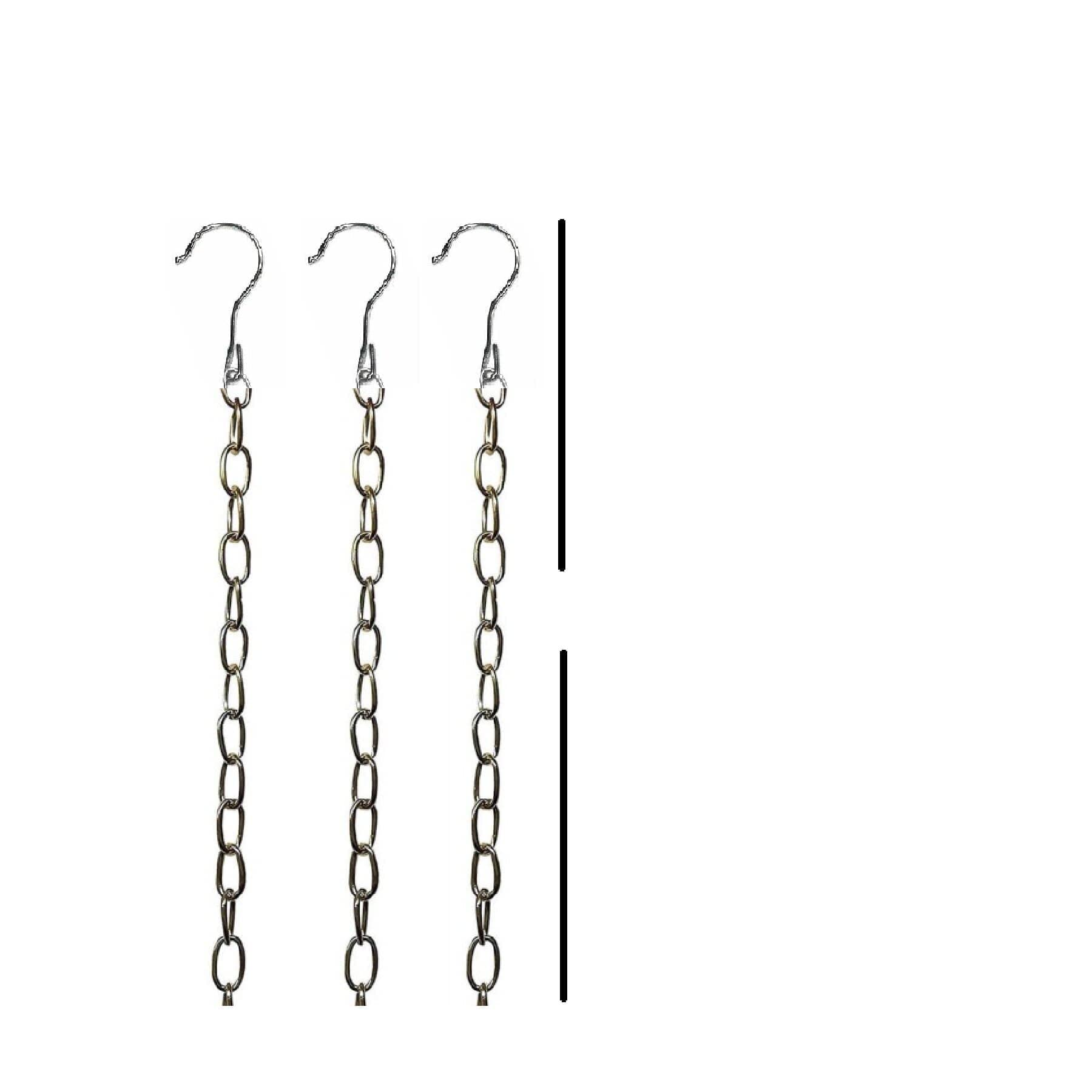 Heavy Duty Market Shop Display Long Gold Metal Chain with Hook Hanging Clothes