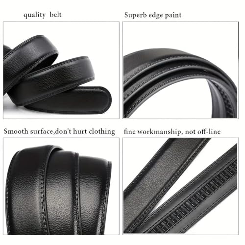 Fashion Men'S Belt Metal Buckle Belt Quality PU Leather Soft Belt With Cargo Pants Jeans4
