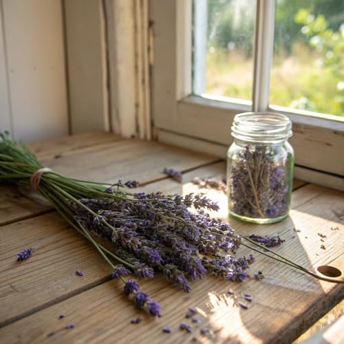 Image of FGO Organic Dried Lavender Flowers, Extra Grade Dried Buds, Imported From France for Culinary or Sachet Bags, 16oz Bulk, Packaging May Vary (Pack of 1)