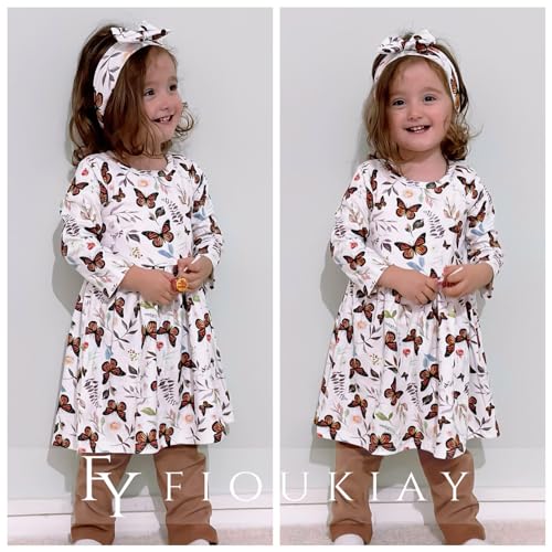 Image of Toddler-Girls-Fall-Clothes-Set Little Girls Highlow Tunic Tops+Leggings Outfit Boutique Clothing