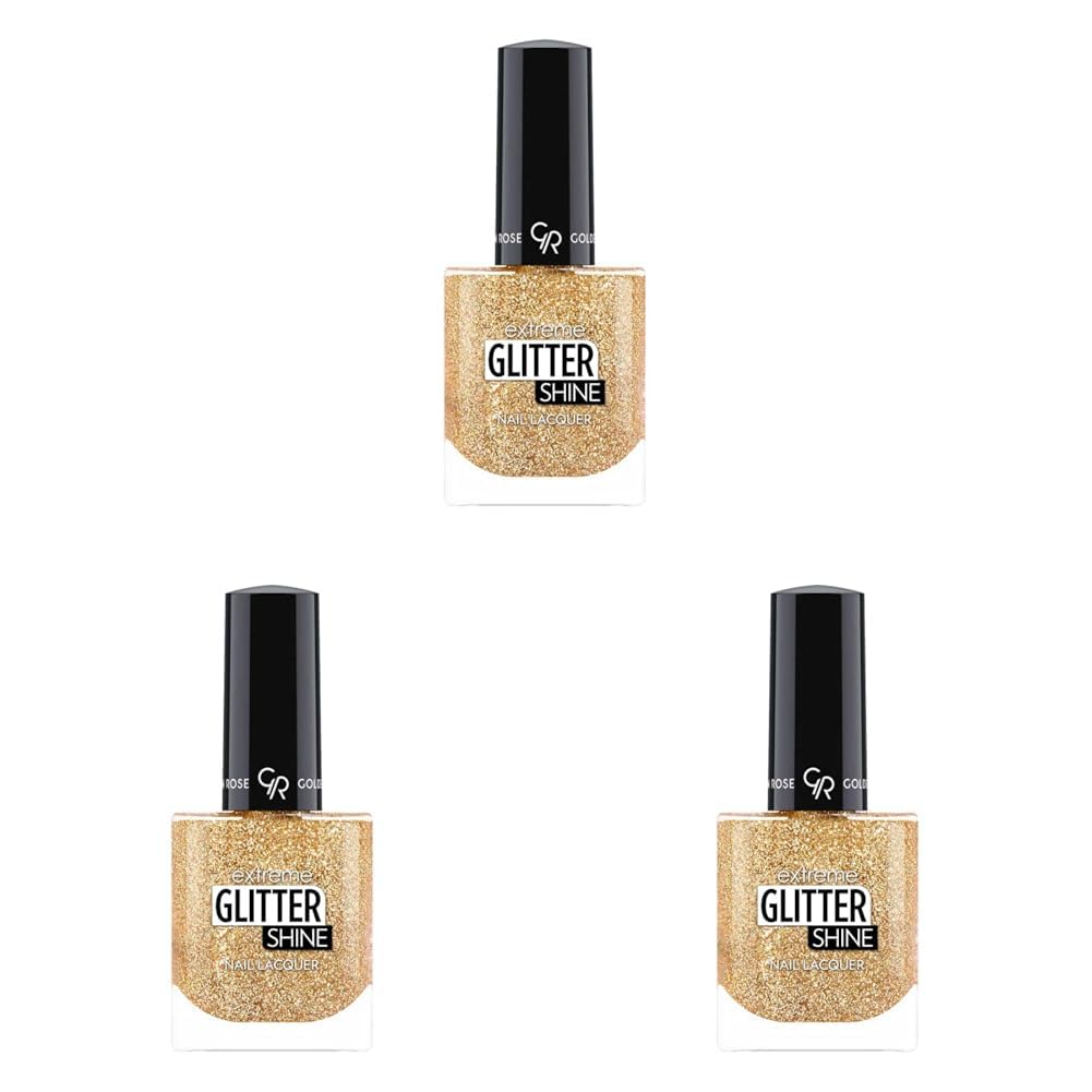 Golden Rose Glitter Shine Nail Lacquer No:213 - Oje (3 paketi)
