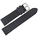 Eulit Uhrenarmband aus Segeltuch, 22 mm, Schwarz Made in Germany