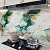 10pcs Peel and Stick Tile Shower Waterproof Marble Tiles Wall Panels, 11.8"x11.8" Self-Adhesive Backsplash Tile, PVC Wall Panels Shower Tiles for Home Bathroom Green (Non Real Ceramic Tiles)
