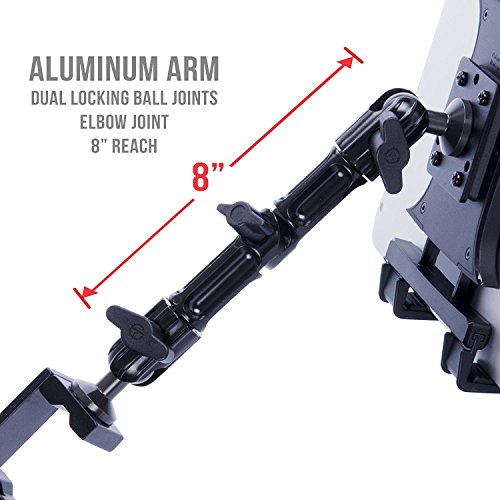 TACKFORM Tablet Mount for Microphone Stand - Professional Grade Holder - Compatible With iPad, Galaxy Tab, and More.